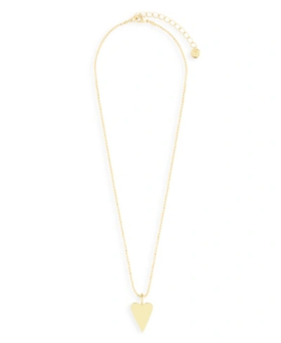 Brook & York Cameron 14k Gold Plated Heart Charm Pendant Necklace In Gold-plated