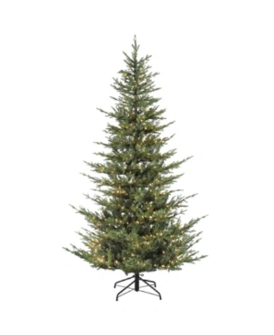Shop Puleo 4.5" Pre-lit Natural Fir Artificial Christmas Tree In Green