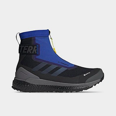 Shop Adidas Originals Adidas Men's Terrex Free Hiker Cold. Rdy Hiking Boots In Black/black Blue Metallic/bold Blue