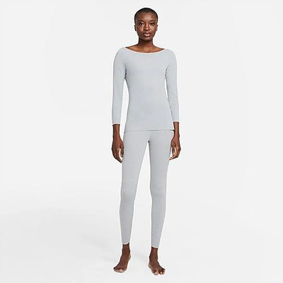 Shop Nike Women's Yoga Luxe High-waisted Leggings In Particle Grey/heather/platinum Tint