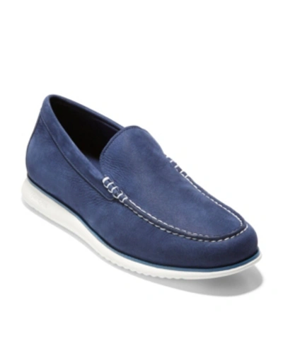 Shop Cole Haan Men's 2.zerogrand Venetian Loafers Men's Shoes In Marine Blue