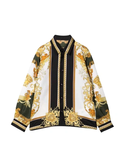 Shop Versace Young Unisex Shirt In Multicolor