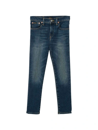 Shop Ralph Lauren Jeans Blu Bambino In Denim