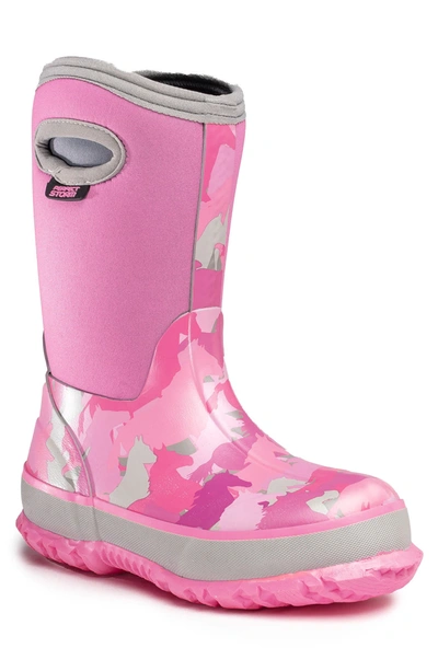 Shop Perfect Storm Kid Cloud Stampede Waterproof Boot In Pink