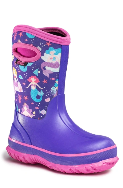 Shop Perfect Storm Kid Cloud Mermaids Waterproof Boot In Purple