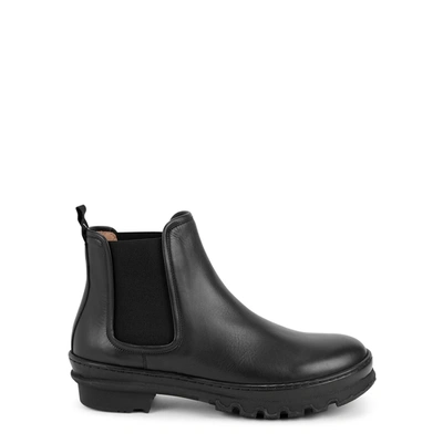 Shop Legres Garden Black Leather Ankle Boots