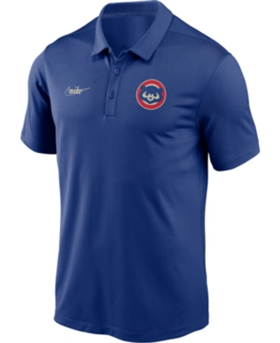 Shop Nike Men's Chicago Cubs Team Franchise Polo In Royalblue