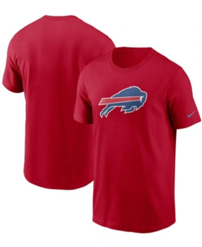 Shop Nike Men's  Red Buffalo Bills Primary Logo T-shirt
