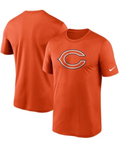 Shop Nike Men's Orange Chicago Bears Logo Essential Legend Performance T-shirt