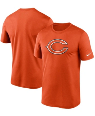 Nike Men's Orange Chicago Bears Logo Essential Legend Performance T-shirt In Orange