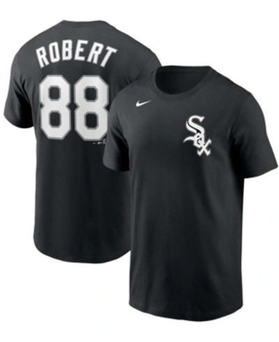 Nike Men's Luis Robert Black Chicago White Sox Name Number T-shirt In Black