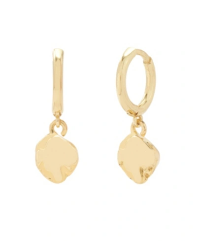 Shop Brook & York Camille Charm 14k Gold Plated Huggie Earrings In Gold-plated