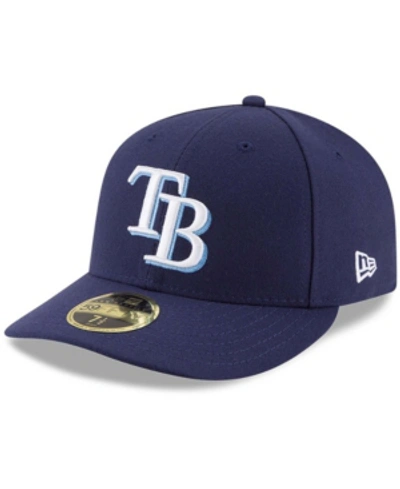 Shop New Era Tampa Bay Rays Authentic Collection On-field Low Profile 59fifty Fitted Cap In Navy