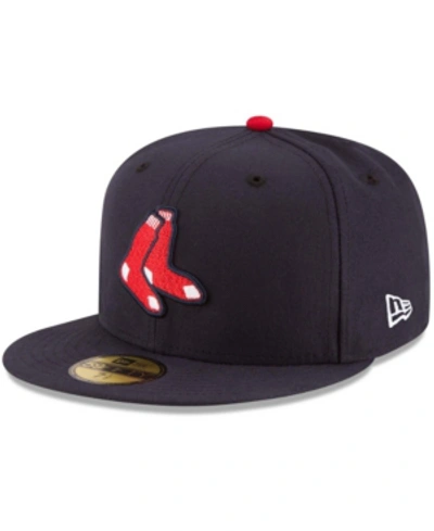 Shop New Era Men's Boston Red Sox Alternate Authentic Collection On-field 59fifty Fitted Hat In Navy