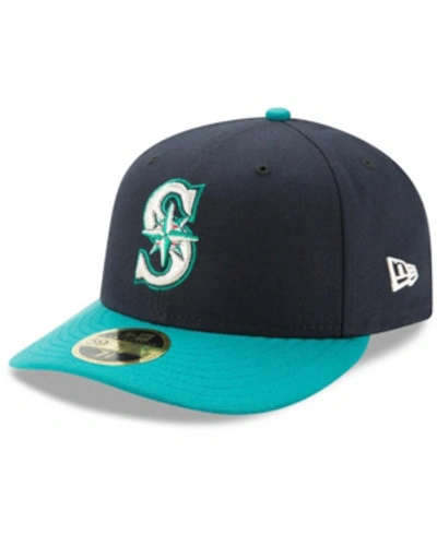 Shop New Era Men's Seattle Mariners Alternate Authentic Collection On-field Low Profile 59fifty Fitted Cap In Navy
