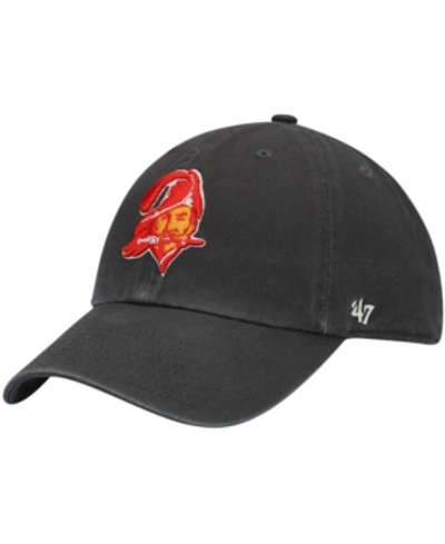 Shop Fanatics '47 Brand Tampa Bay Buccaneers Clean Up Legacy Adjustable Cap In Charcoal