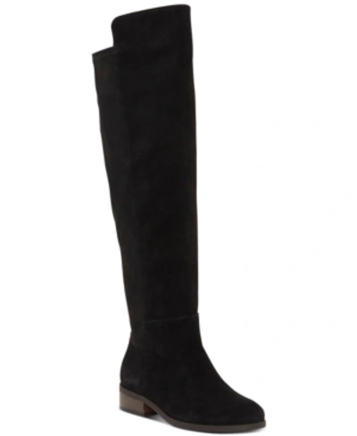 Shop Lucky Brand Women's Calypso Riding Boots Women's Shoes In Black