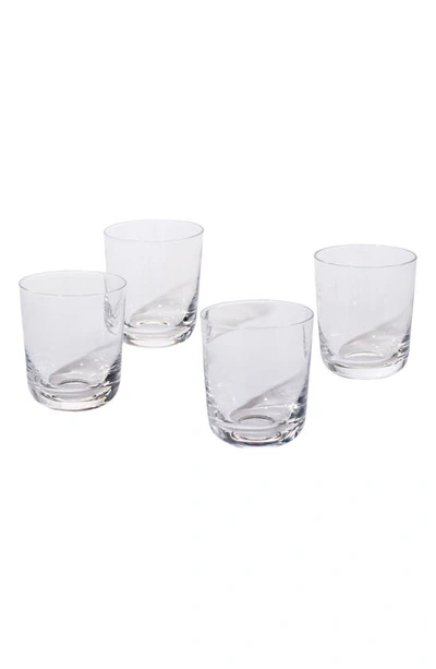 Shop Leeway Home Set Of 4 Signature All Purpose Drinking Glasses In Clear