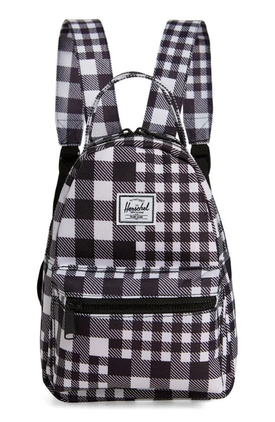 Shop Herschel Supply Co Mini Nova Backpack In Black Gingham
