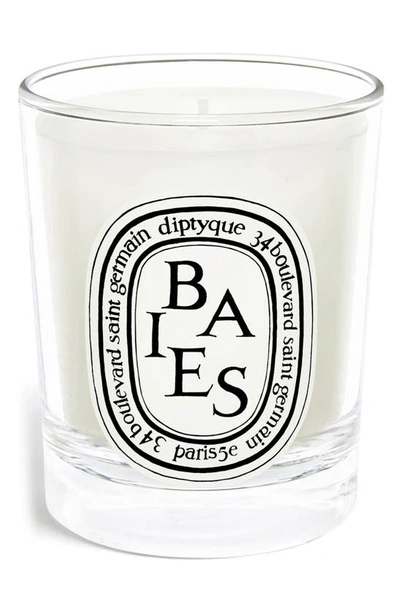 Shop Diptyque Baies (berries) Scented Candle, 2.4 oz In Clear Vessel