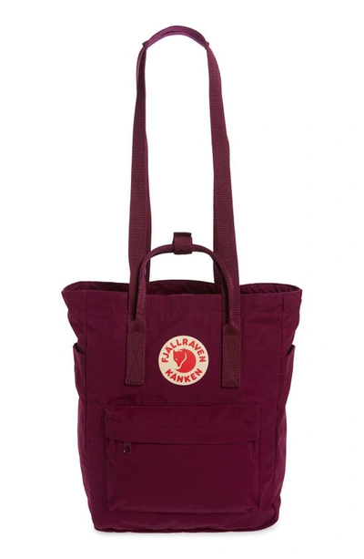 Shop Fjall Raven Kånken Tote Backpack In Royal Purple