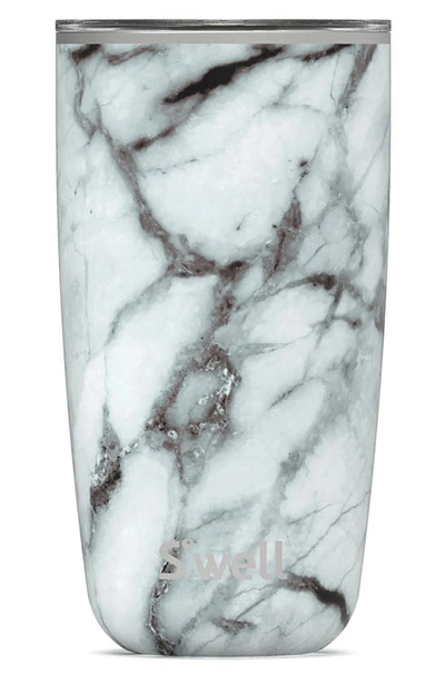 Shop S'well 18-ounce Insulated Stainless Steel Tumbler In White Marble