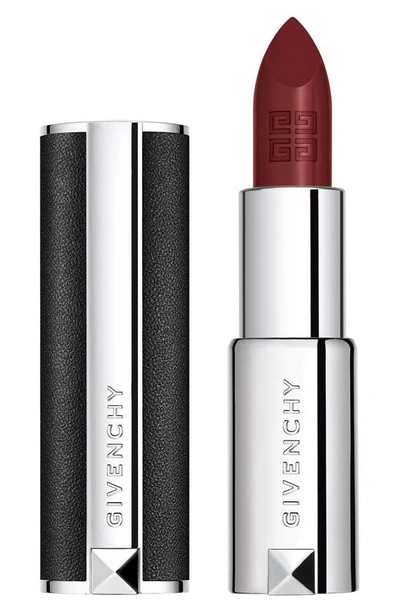 Shop Givenchy Le Rouge Satin Matte Lipstick In 326 Pourpre Edgy