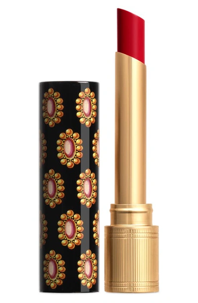 Shop Gucci Rouge De Beauté Brillant Glow & Care Lipstick In 508 Diana Amber