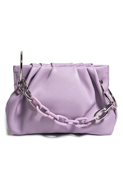 Shop House Of Want Chill Vegan Leather Frame Clutch In Lilac