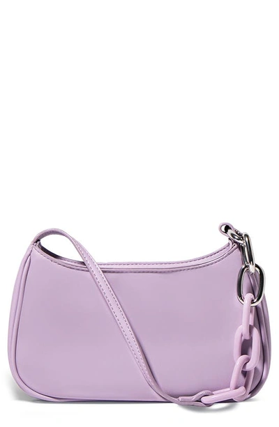 Shop House Of Want Newbie Vegan Leather Shoulder Bag In Lilac