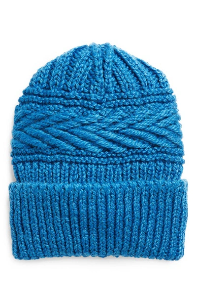 Shop Isabel Marant Seal Wool Blend Knit Beanie In Electric Blue