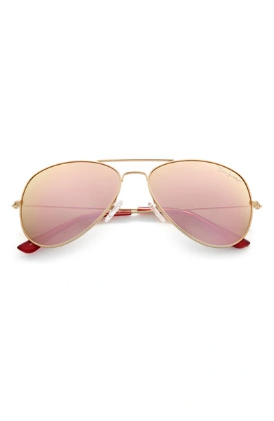 Shop Lilly Pulitzerr Lexy 59mm Polarized Aviator Sunglasses In Shiny Gold / Gold