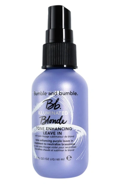 Shop Bumble And Bumble Illuminated Blonde Tone Enhancing Leave In Spray, 4.2 oz