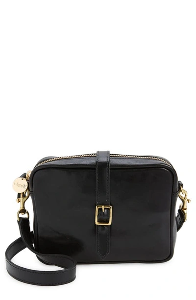 Clare V Gigi Calfskin Leather Convertible Crossbody Bag In Black
