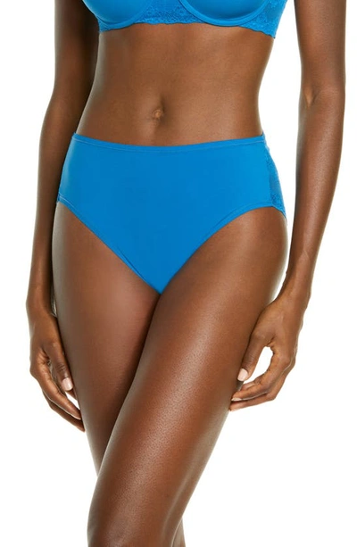 Shop Natori Bliss Perfection French Cut Briefs In Imperial Blue
