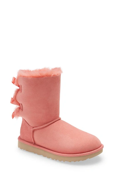 Shop Ugg (r) Bailey Bow Ii Genuine Shearling Boot In Pink Blossom