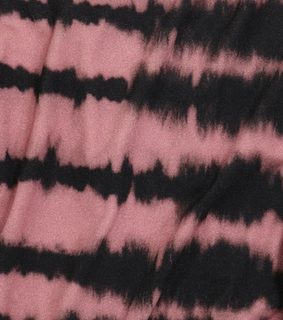Paade Mode Tie-dye Mock Neck Top In Pink