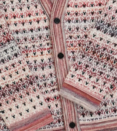 Paade Mode Wool-blend Cardigan In White