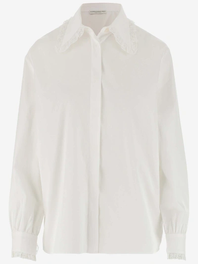 Shop Alessandra Rich Shirts In Bianco