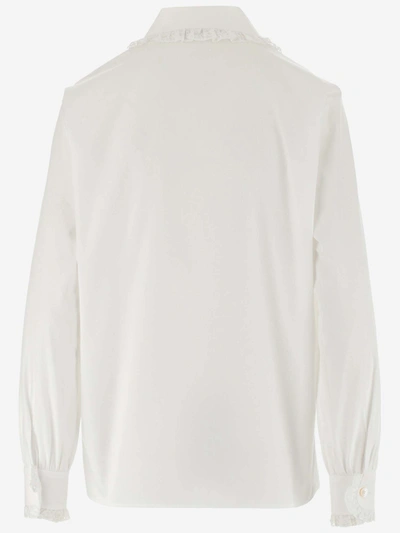 Shop Alessandra Rich Shirts In Bianco