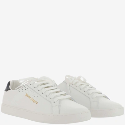 Shop Palm Angels Sneakers In Bianco
