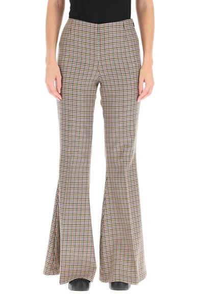 Shop Stella Mccartney Mona Houndstooth Wool Trousers In Mixed Colours