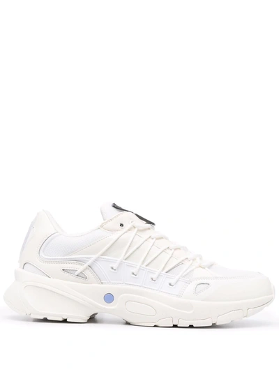 Shop Mcq By Alexander Mcqueen Logo Patch Lace-up Sneakers In Weiss