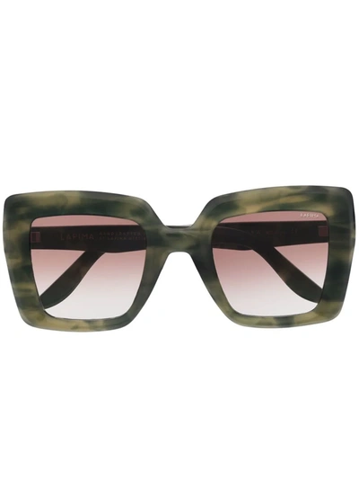 Shop Lapima Teresa Oversized Sunglasses In Schwarz