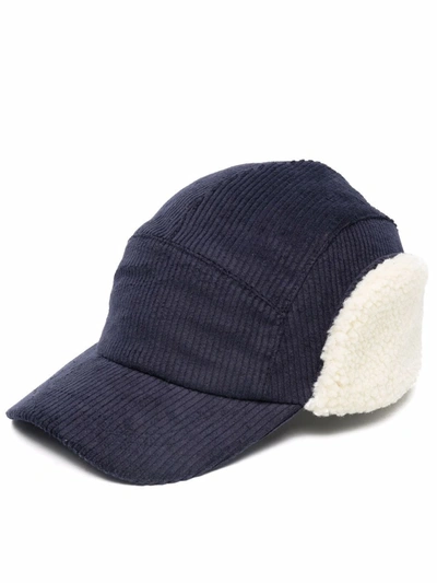 Shop Paul Smith Corduroy-design Hat In Blau