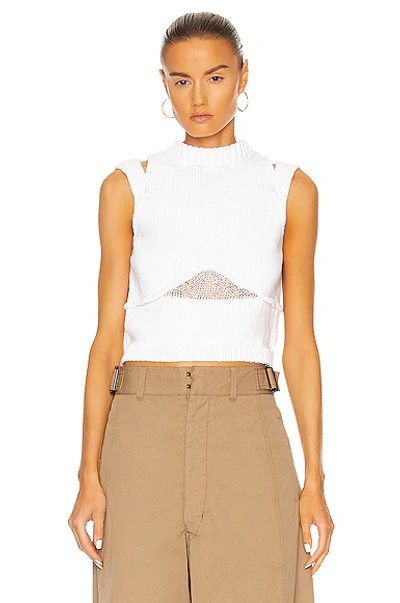 Shop Aisling Camps Steph Crop Top In White