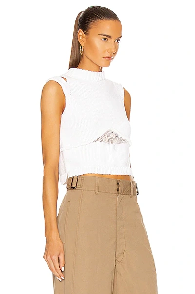 Shop Aisling Camps Steph Crop Top In White