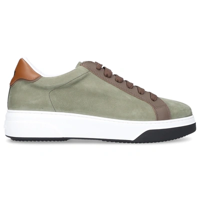 Shop Dsquared2 Low-top Sneakers Bumper Nubuck In Green