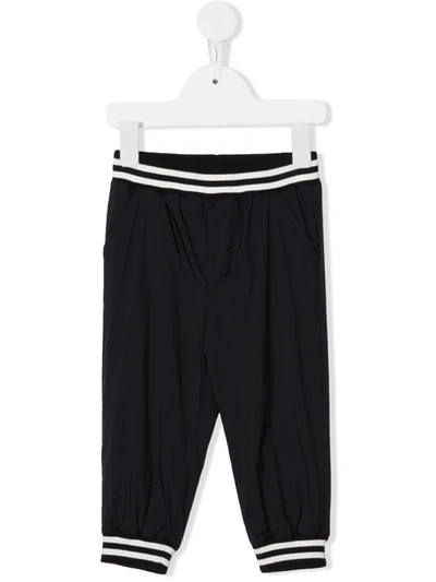 LOGO-PATCH COTTON TRACK PANTS