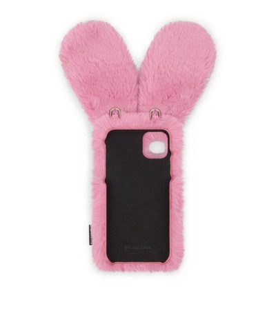 Shop Balenciaga Bunny Phone Case In Beige